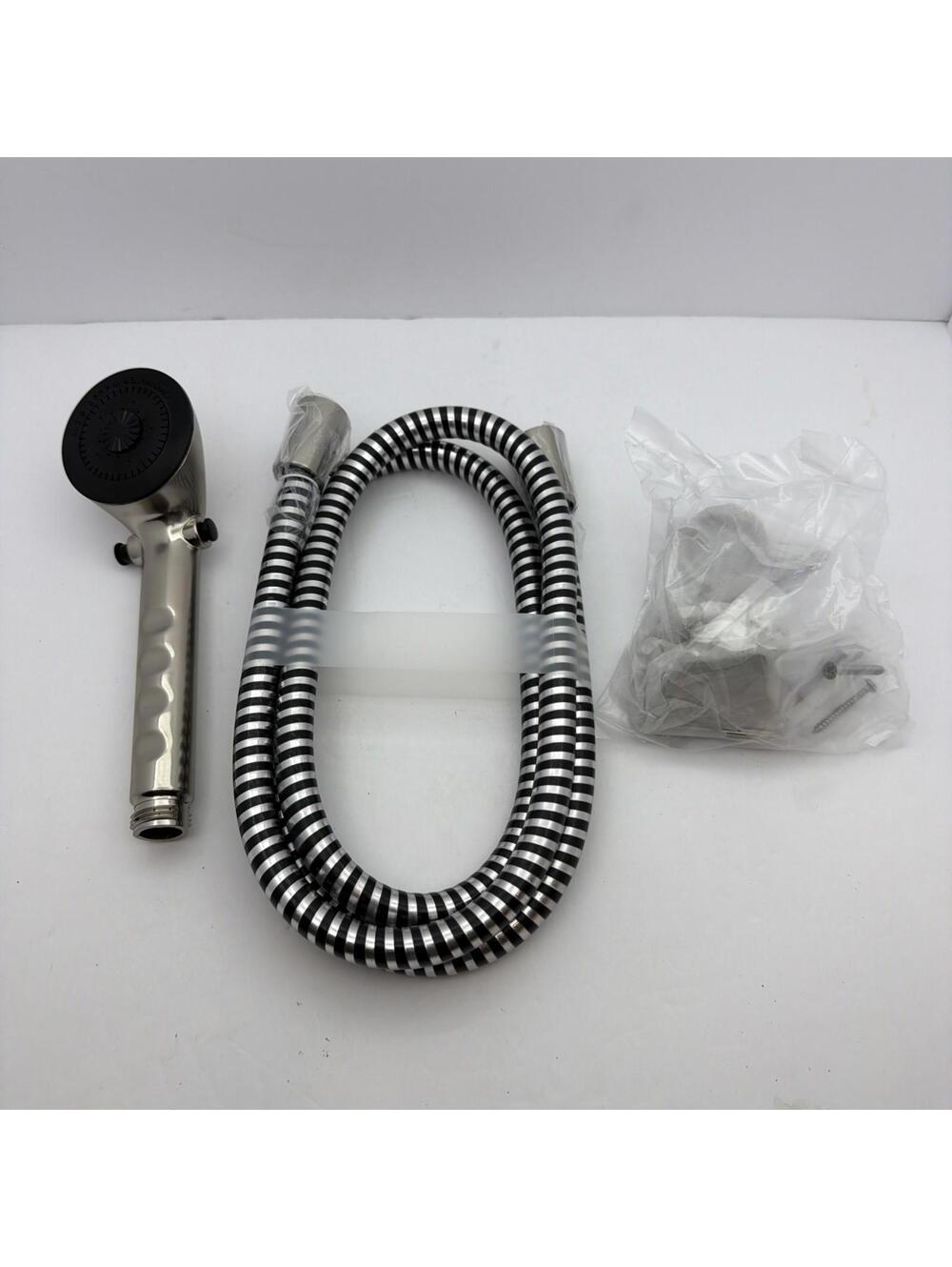 RV Handheld Shower Head and Hose w/ Shut Off Brushed Nickel